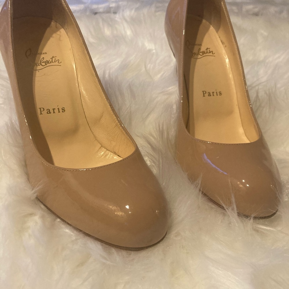 Louboutin Nude Simple Pumps 100mm